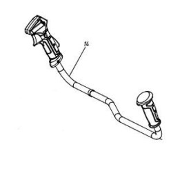 POIGNEE SUPPLEMENTAIRE POUR DEBROUSSAILLEUSE PARKSIDE PBS 2 D4 - REF: 91106196