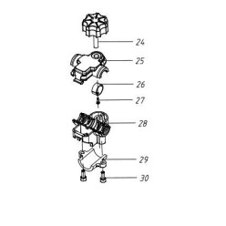 FIXATION DE POIGNEE POUR DEBROUSSAILLEUSE SANS FIL PARKSIDE PPFSA 40 Li A1 - REF: 91106169