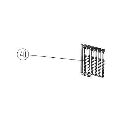 CLOU DE FIXATION POUR BORNE DE RECHARGE POUR ROBOT TONDEUSE PARKSIDE PMRDA - REF: 92000049